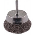 WIRE CUP BRUSH 63MM 6MM SHAFT STAINLESS STEEL